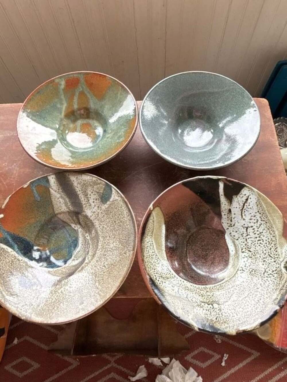 Jim T Studio Art Pottery Glazed Ceramic Bowl